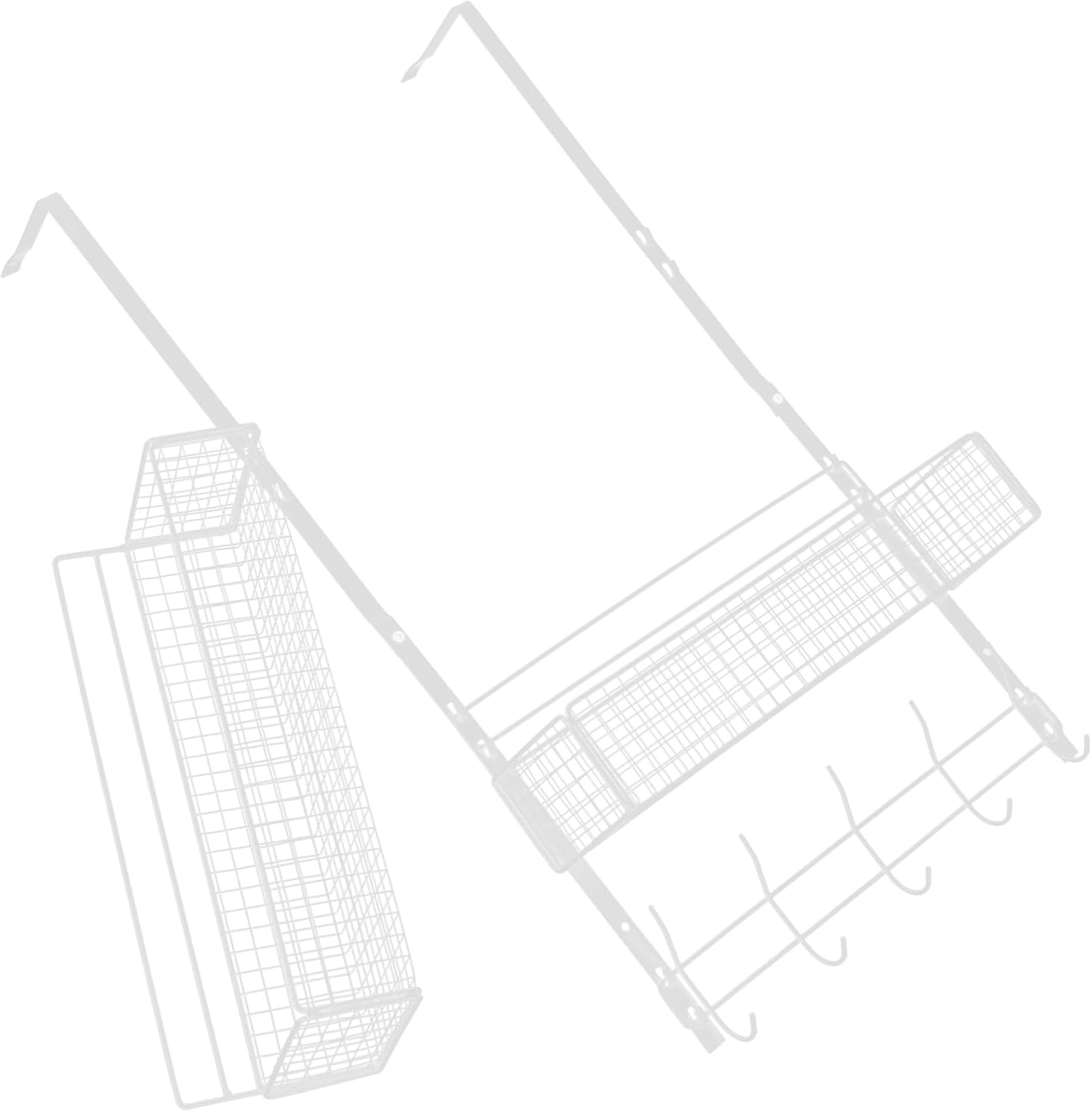 Small Storage Basket for Kitchen Wall Hanging Basket No Nail Design for Bathroom Bedroom