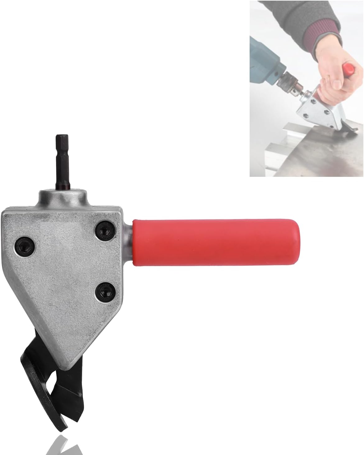Metal Sheet Cutting Head metal shears drill attachment Multi-Function Cutter Head With With Handle Sheet Metal Attachment Metal Cutter Head For Electric Drill Punzonadoras