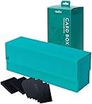 Vault X Trading Card Storage Box, Premium Exo-Tec Material, Detachable Magnetic Lid, Dividers & Foam Fillers, Organise Deck Boxes, Toploaders, Sleeved Cards, for Collectible Games, Sports, TCG (Teal)