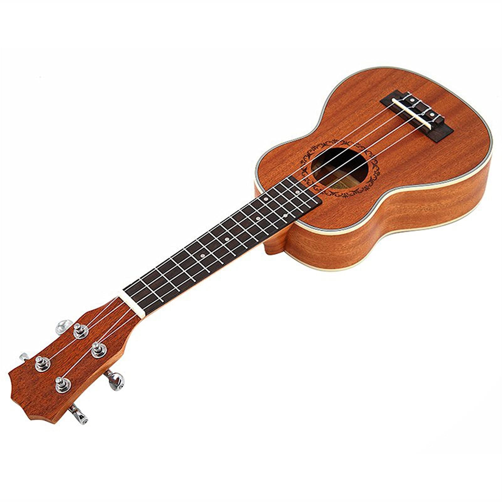Ukulele Bausatz Konzert-Ukulele 21-Zoll- Sopranistik Ukulele Hawaii Hawaiianische Mini- Gitarre Sapele 4 Saiten Gitarre Für Anfänger Gitarrist