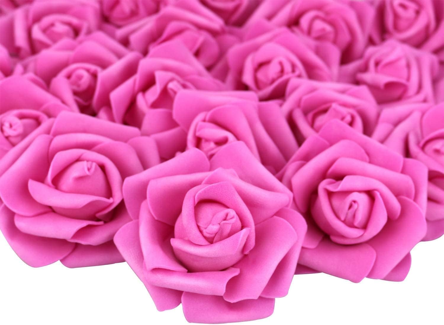 Big Rose Foam Flowers - 12 Pack for Decorations -11 Big Rose Foam Flowers - 12 Pack for Decorations -11