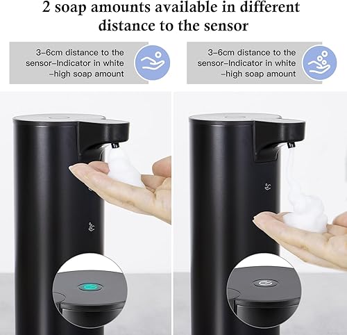 Miniatura 2 de LAOPAO Dispensador automático de jabón espumoso dispensador de jabón recargable sin contacto dispensador de jabón de espuma de acero inoxidable para