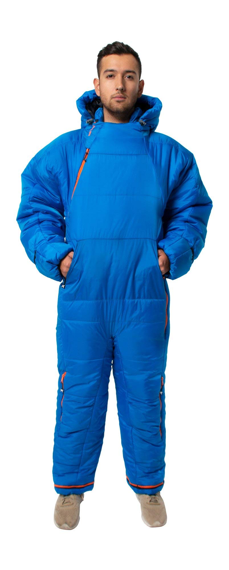 Selk'bag Unisex's Original 6G Wearable Sleeping Bag, Blue Puffin, S