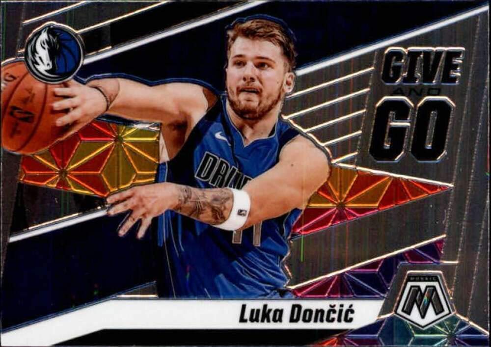 Amazon.com: 2019-20 Panini Mosaic Give and Go #10 Luka Doncic