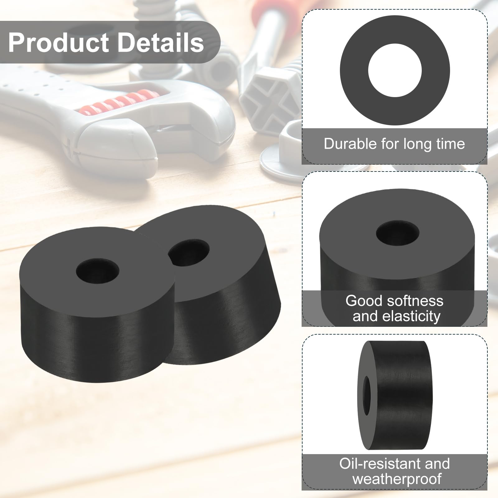 PATIKIL Multi Purpose Rubber Spacer - Image 3