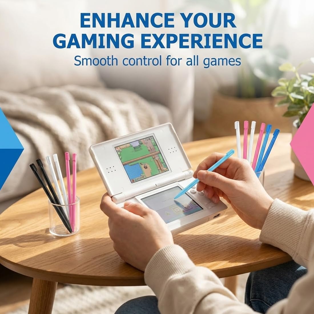 8 Piezas Lápiz Táctil de Repuesto Multicolor, Stylus de Plástico Compatible con DS Lite/2DS/3DS XL/Wii U, Puntero Preciso y Sensible para Consola de Juegos — view 5