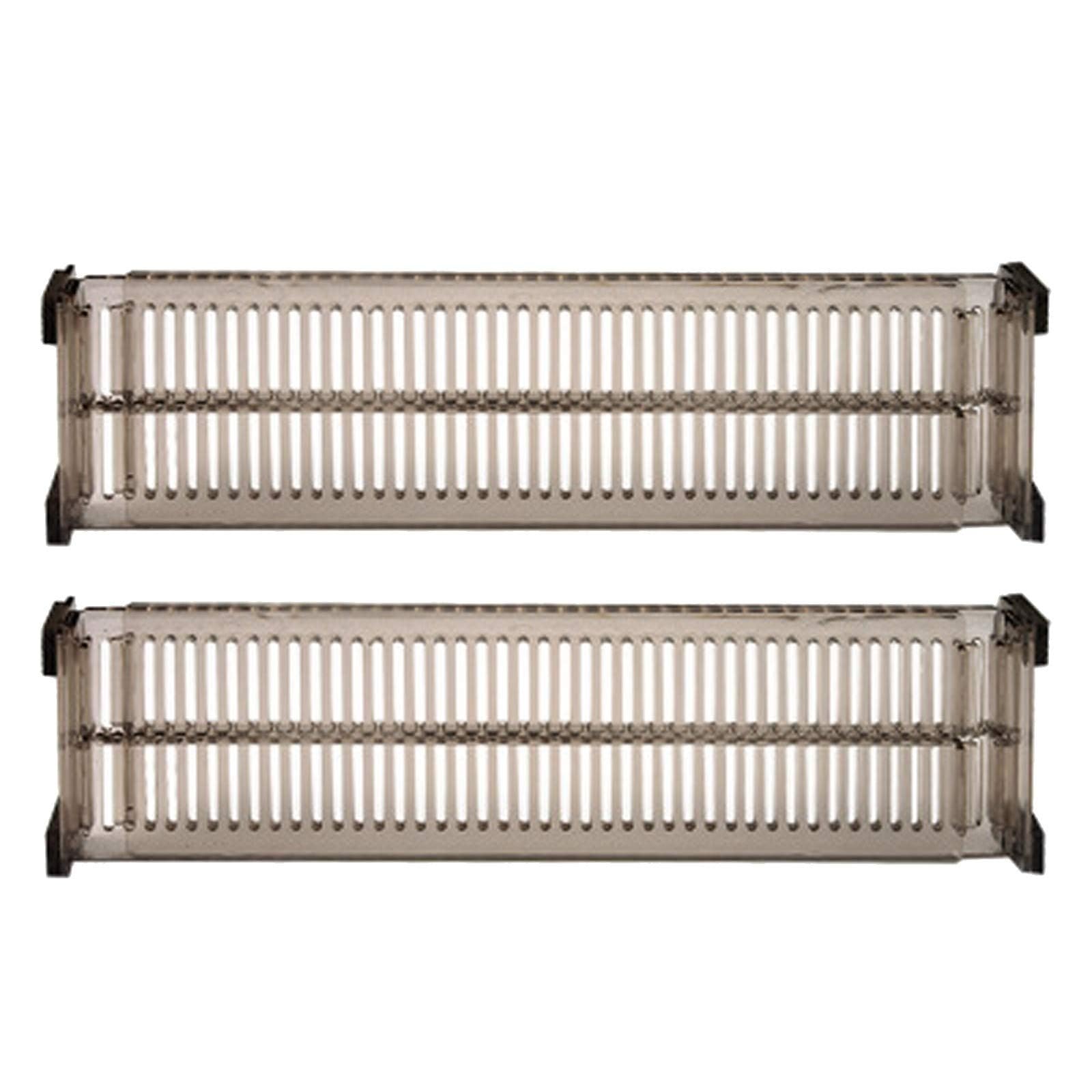 FEIFIRE 2 Pcs Adjustable Drawer Separators Divider Plastic DIY Socks Closet Organizer