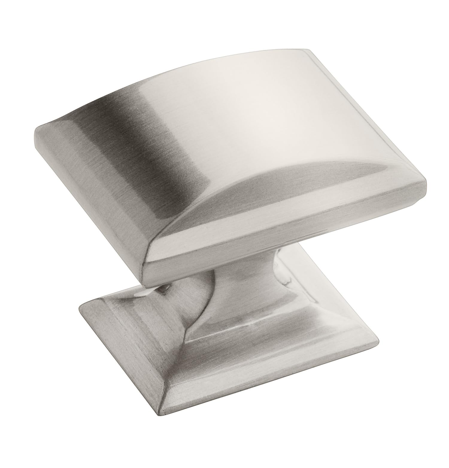 Amerock | Cabinet Knob | Satin Nickel | 1-1/4 inch (32 mm) Length | Candler | 10 Pack | Drawer Knob | Cabinet Hardware