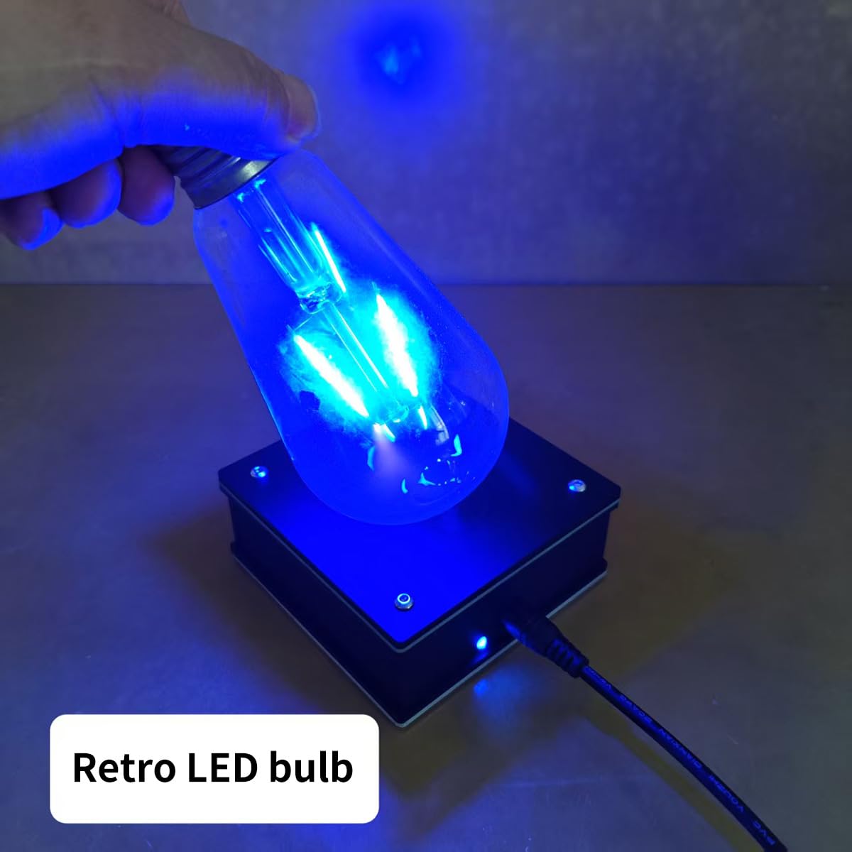 SSTC Drahtloses Beleuchtungsgerät – Arc Plasma Coil Desktop Toy, Wissenschaftliches Lernset, Berührbarer Künstlicher Blitzfunkenstrecken-Lichtbogenerzeuger, Experimentelles Desktop-Spielzeug