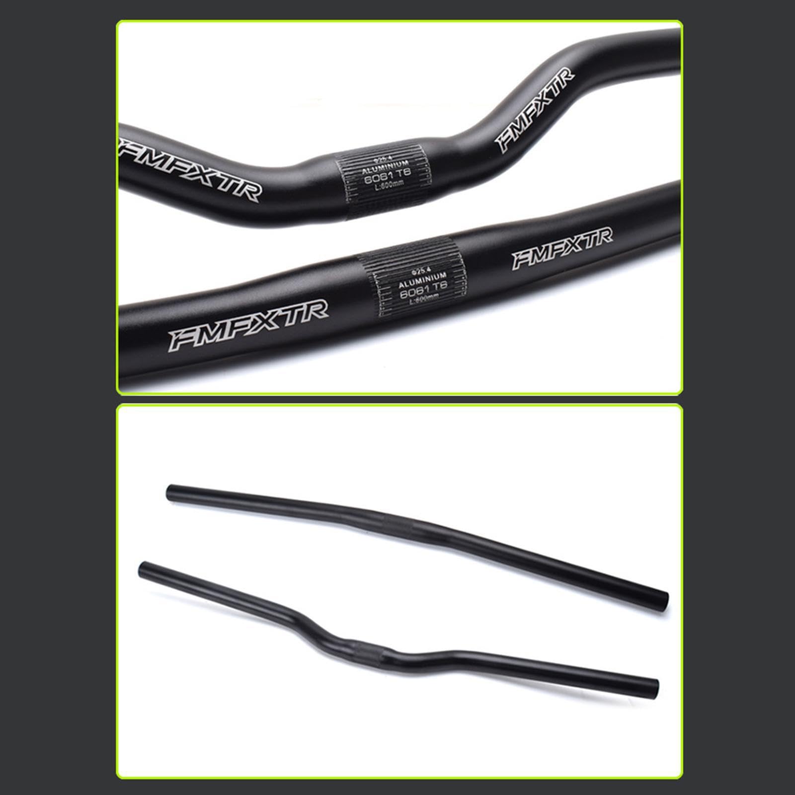 Manubrio per bici resistente progettato per bici pieghevoli che offre caratteristiche, leggero ed extra lungo per manovrare, componenti per manubrio, Manico dritto, 25.4x600mm