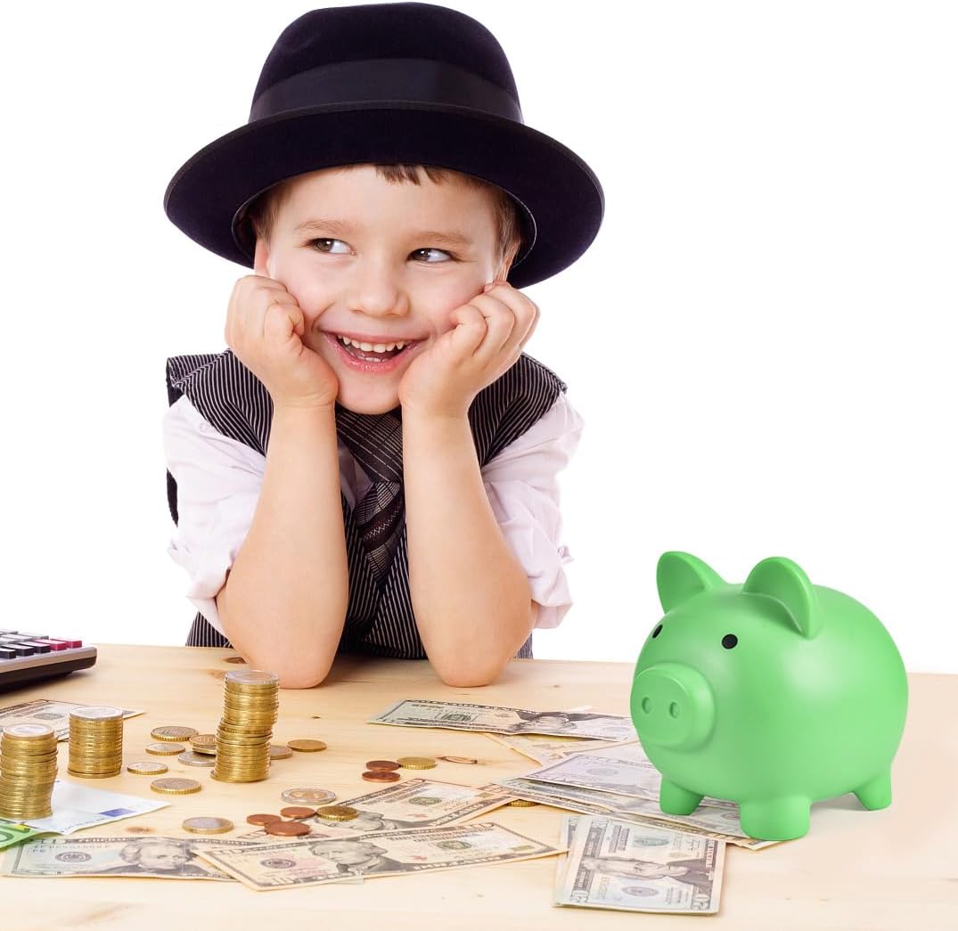 Medium Blue Unbreakable Plastic Piggy Bank with Togo Ubuy