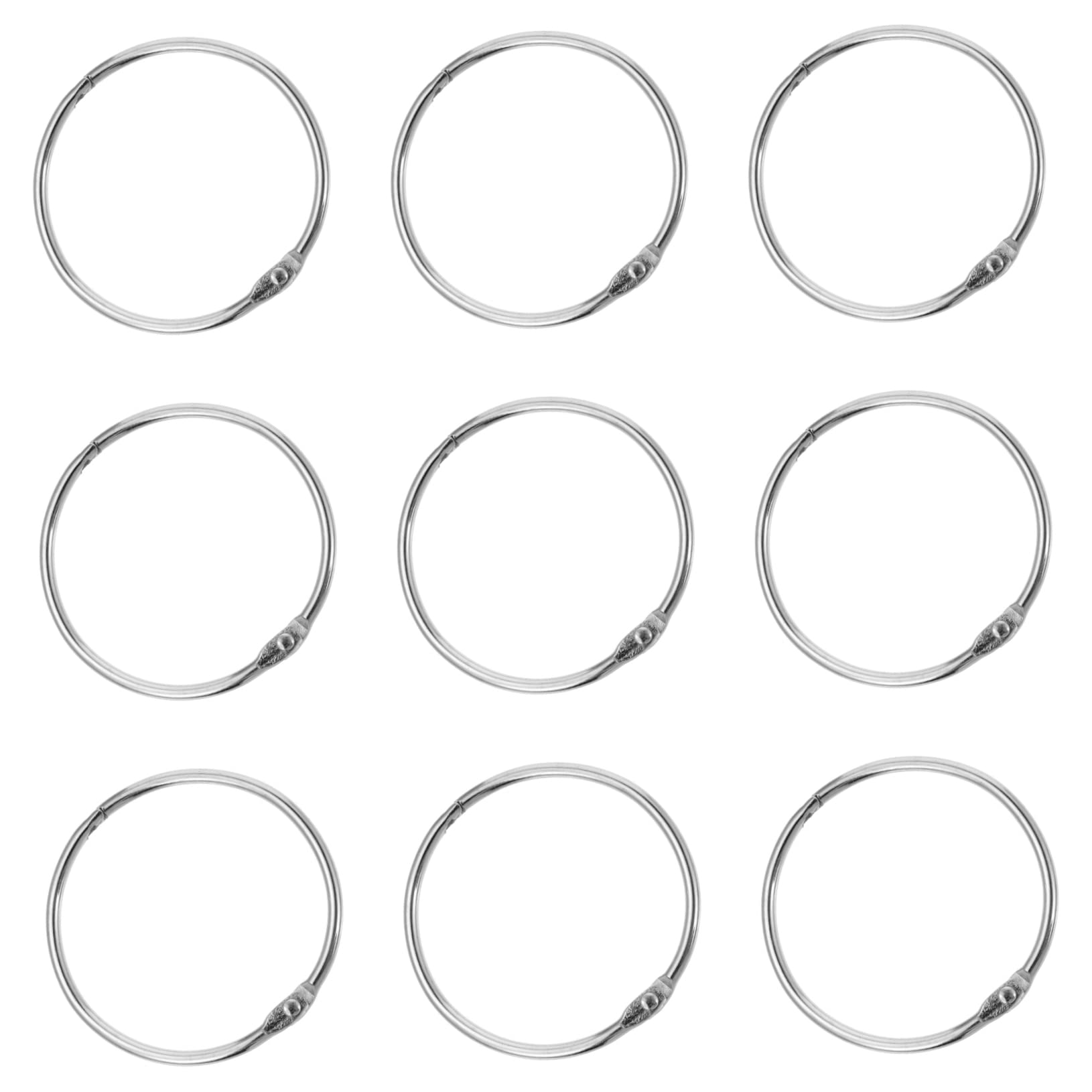 BESTYASH 12Pcs Curtain Rings Shower Curtain Resistant Silver Finish Stylish Home Decor Accessories for Curtains and Drapery