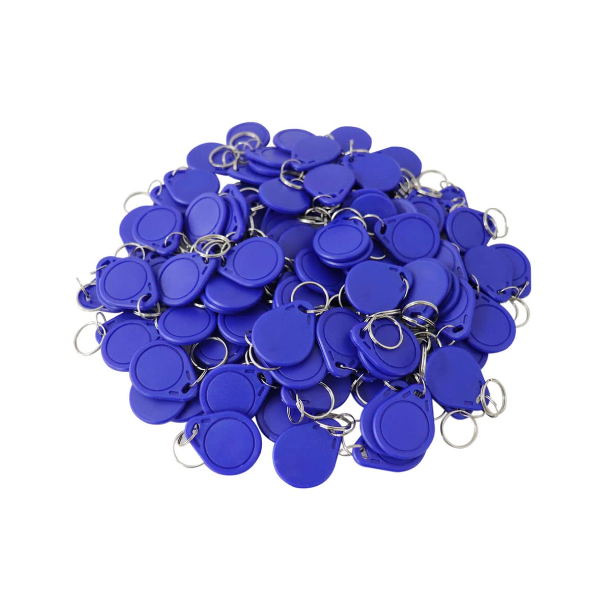 Getmorv 100PCS 13.56MHz RFID Key Fob ISO14443A Proximity IC Card Token Tag for Electronic Door/Cabinet Lock, Compatible with MIFARE Classic 1K Card M1, Read Only