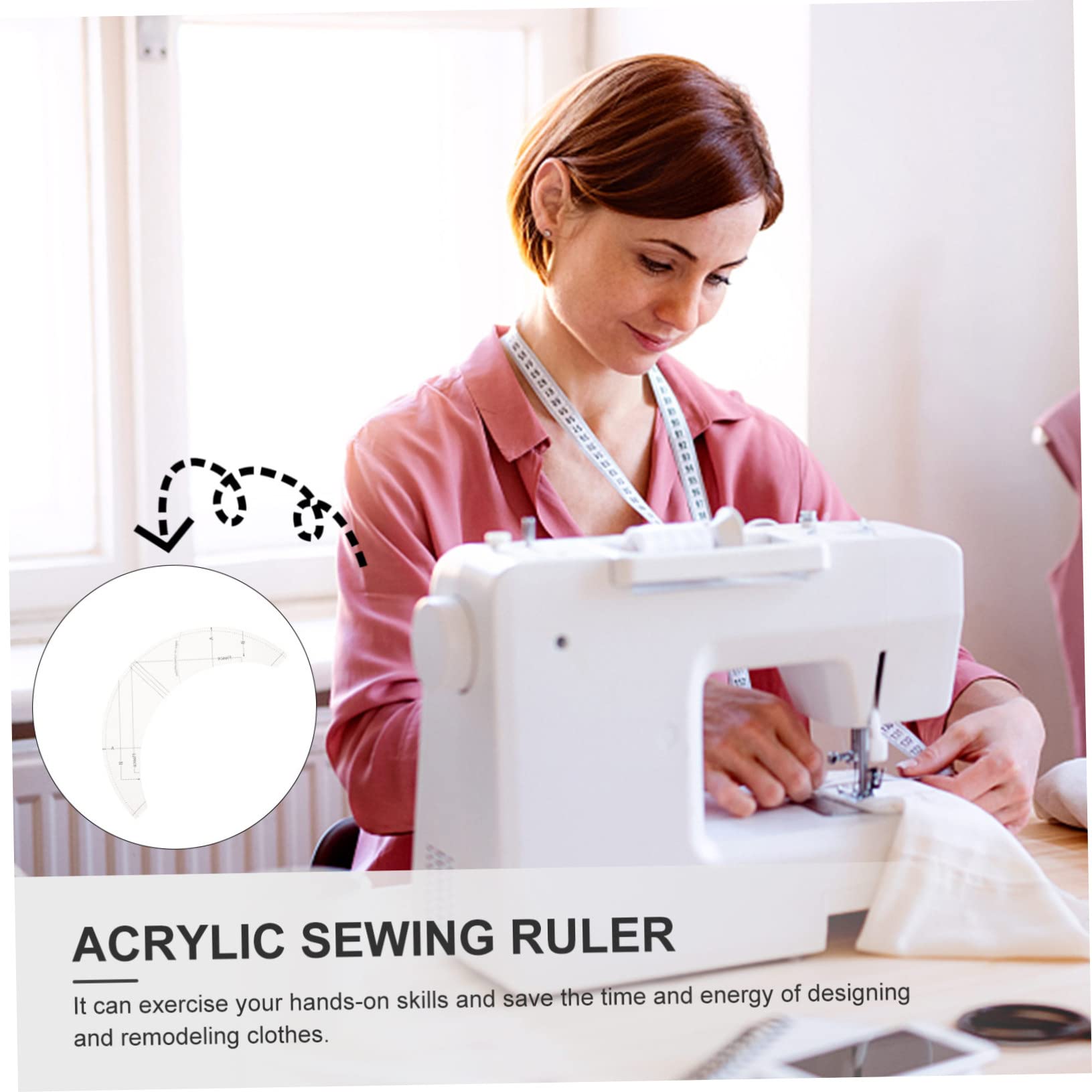 STOBOK Set Di 4 Righelli Per Quilting Strumento Di Taglio in Acrilico Righello Da Cucito Leggero E Portatile Per Quilter
