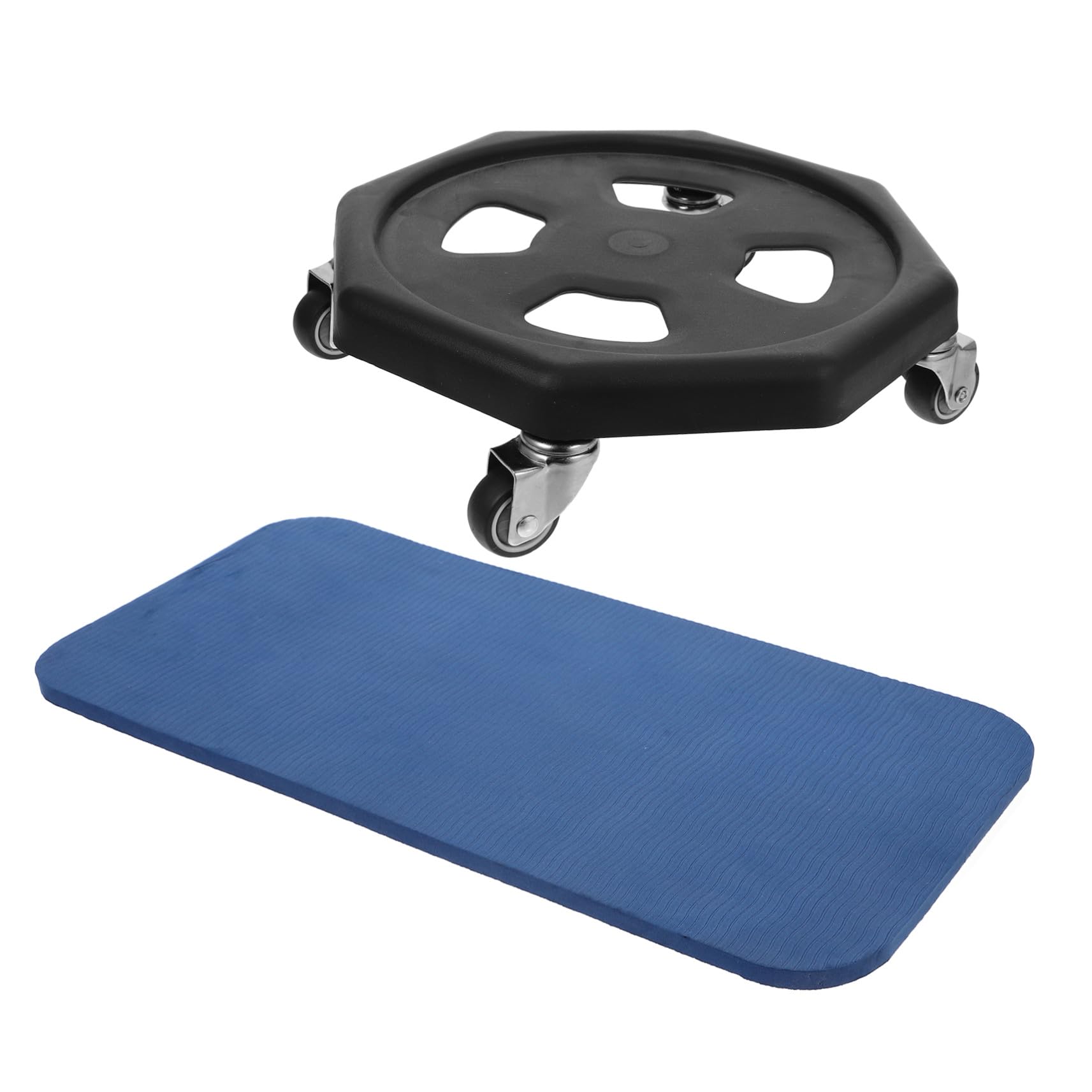 Rueda Abdominal para Entrenamiento Discos de Fitness Deslizantes con Cojín para Rodillas Equipo de Ejercicios para Usar Casa o Gimnasio Color Aleatorio