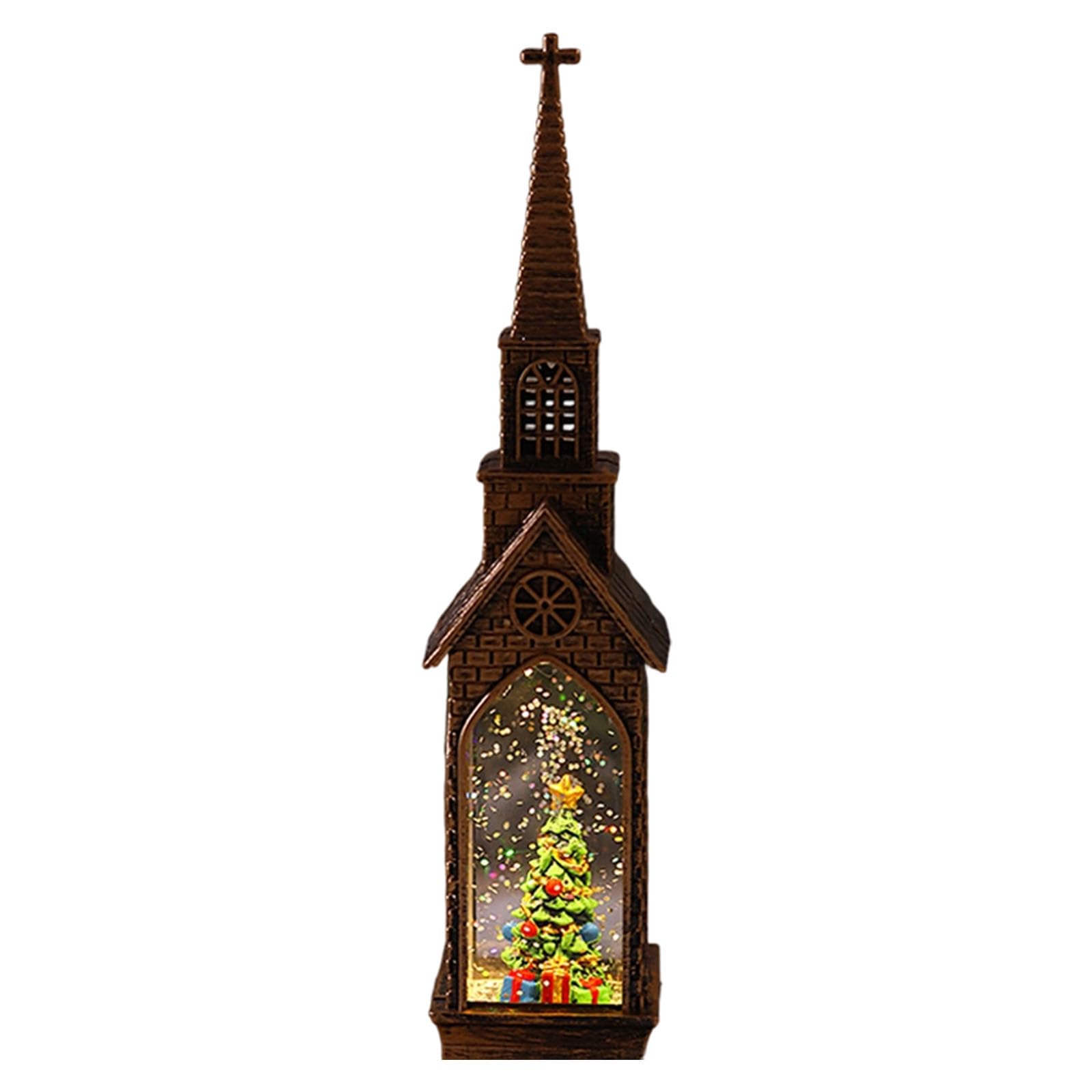 APGLSXY Water Powered Santa Christmas Lamp Lighted Decoration for Seasonal Home Party Ambiances Setting Santa Light