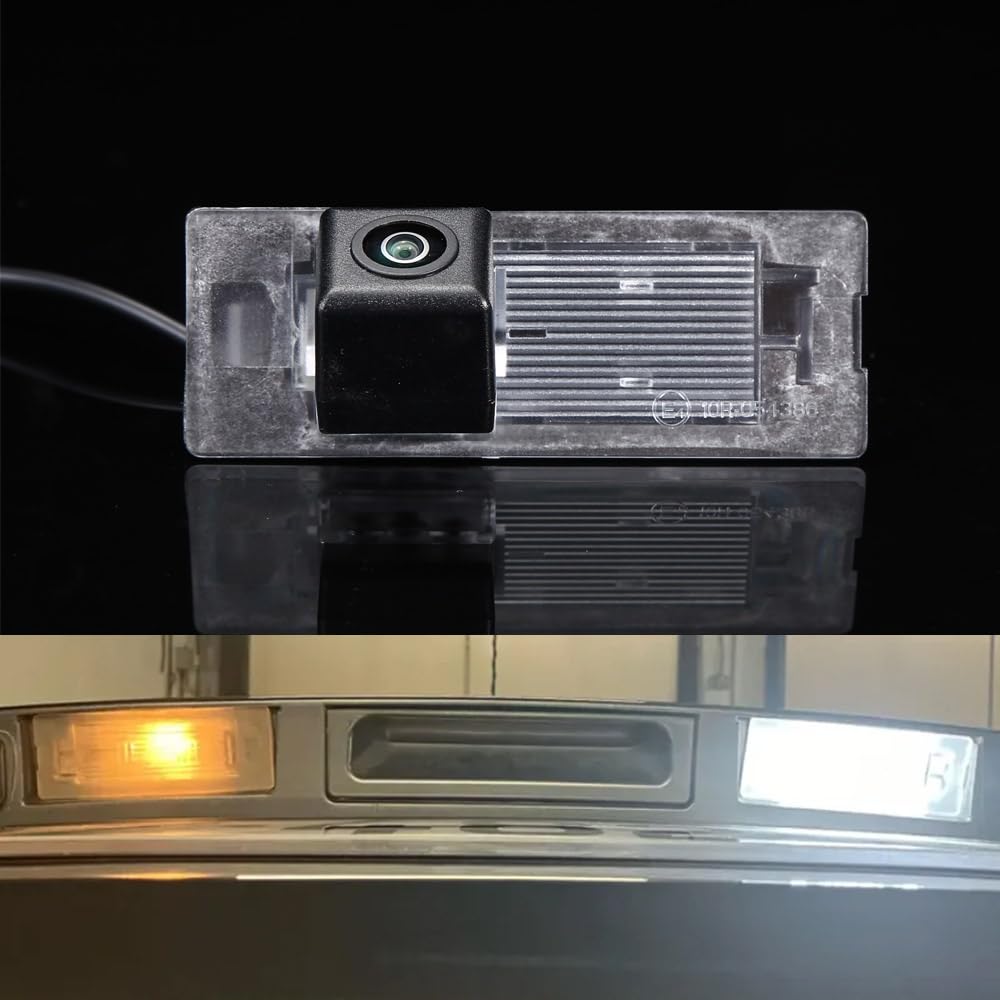 HD Auto Veicolo Auto 170 ° Grandangolare Luce Targa Retromarcia Posteriore Parcheggio Back Up Telecamera di Sicurezza Ricambio per Fiat Panda Mk3 Mk4 Tipo 169 312 319 /OEM: 71734797 71771501