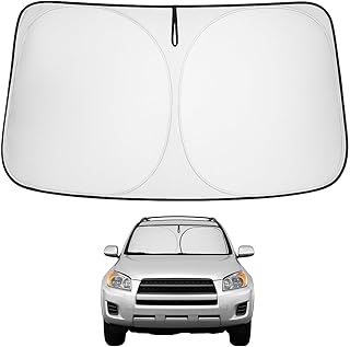 Proadsy Front Windshield Sun Shade Foldable Sunshade Protector Custom Fit 2006-2012 Toyota RAV4 SUV Crossover, LE XLE Prem...