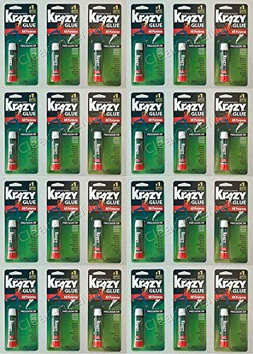 Krazy Glue KG585 Instant Purpose Tube 0.07-Ounce Clear-Pack of 24