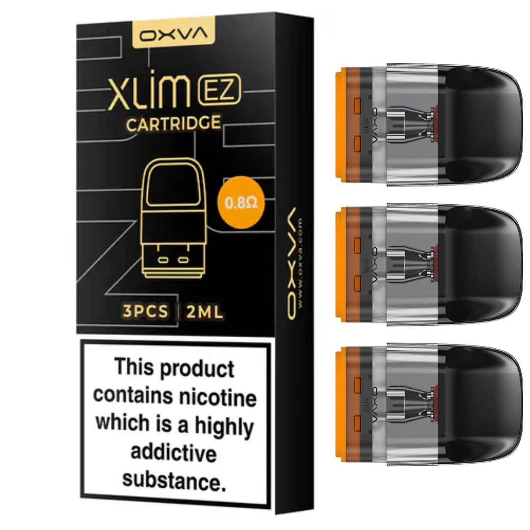 Oxva Xlim EZ Pods [0.8] - 3 Pack - Available in 0.4,0.6,0.8,1.2Ω - Compatible with Oxva Xlim Series EXCEPT Xlim C Kit - No Nicotine