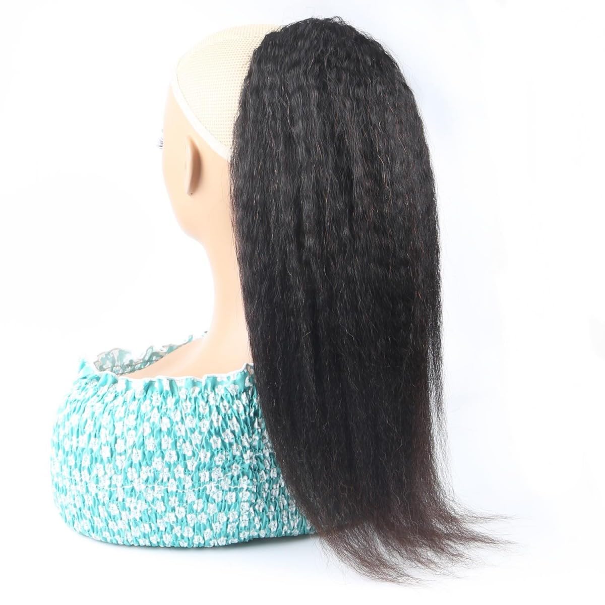 Sexycat Yaki Straight Ponytail Extension Human Hair 14 Inch 100g - Image 2