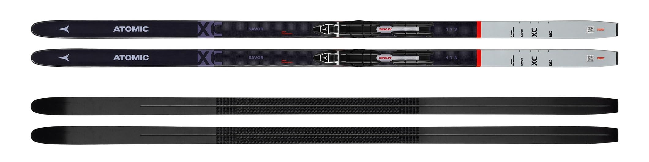 Atomic Langlaufski-Set Savor XC in 173cm + Bindung + Schuhe + Stöcke + Skisack
