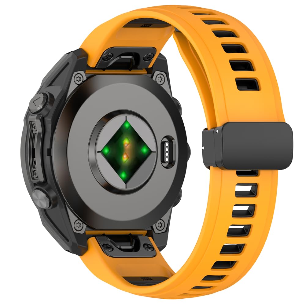 Zohmuly Strap Compatible with Garmin Fenix 8 43mm/Garmin Descent Mk3 43mm/Descent Mk3i 43mm/Epix Pro 42mm/Fenix 7S Men and Women,Soft Silicone Adjustable Sport Straps