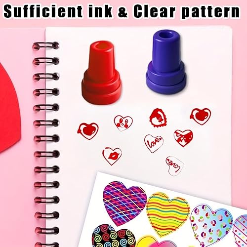 Miniatura 4 de Cerlaza Paquete de 1100 calcomanías para el día de San Valentín, calcomanías de corazón dulce para niños, rellenos de bolsas de regalos de San