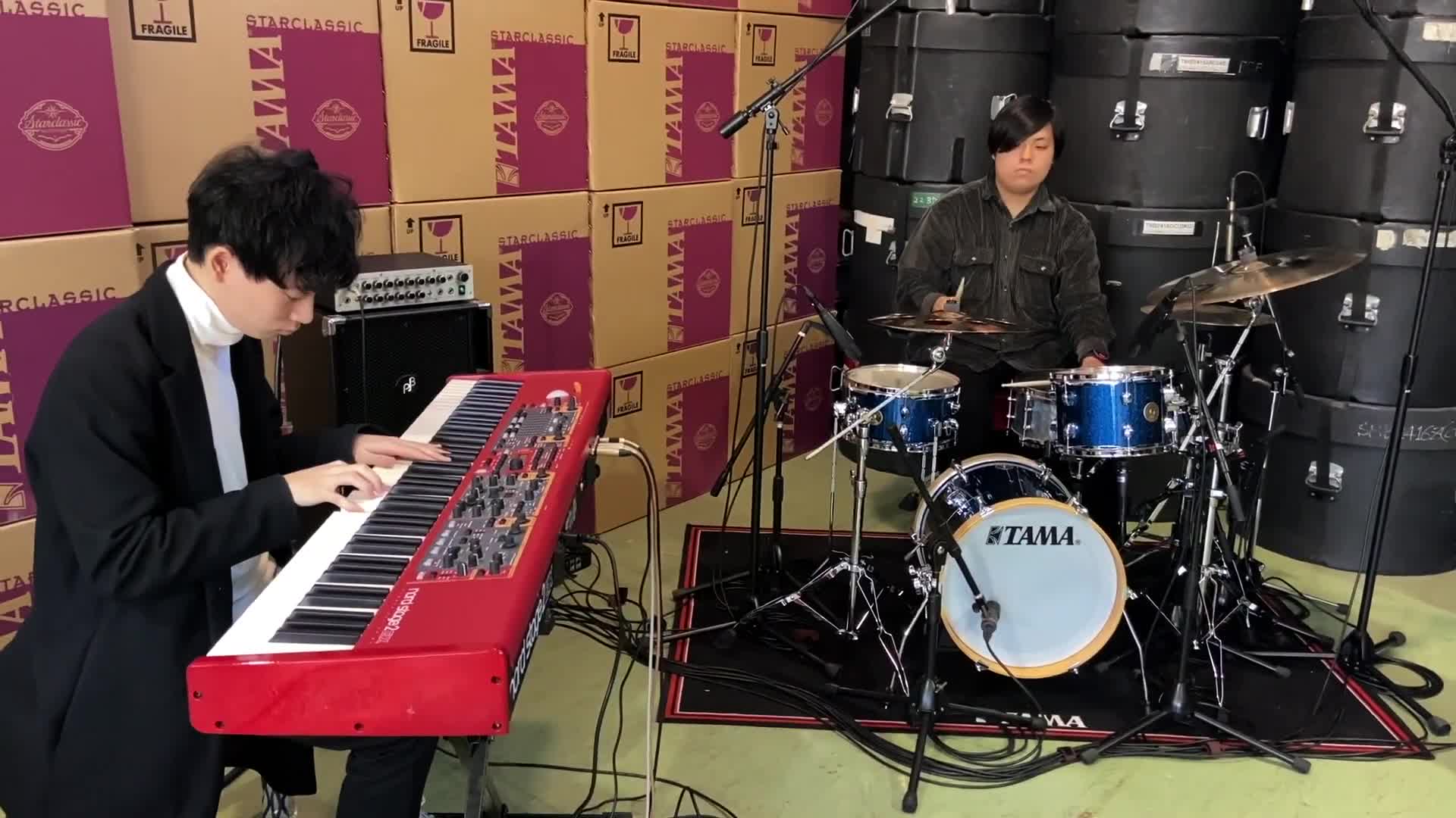 Tama Club Jam Suitcase 10/12/16 3pc. Drum Kit Indigo Sparkle