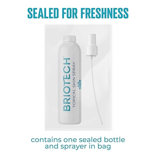 Vista 2 de BRIOTECH Aerosol tópico calmante para la piel, HOCl puro, rostro y cuerpo, alivia irritación, enrojecimiento, protuberancias en párpados, piel seca