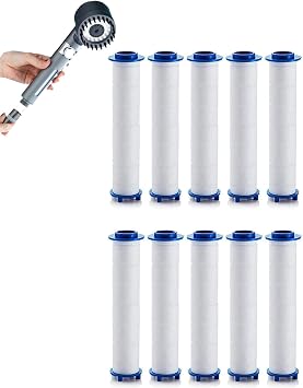Showerhead Filters, Ion Shower Drops Head Filter, Shower Head With Handheld, Suitable For Various Specifications Of Shower Heads. 7cm / 2.75inch, Count, 10.0