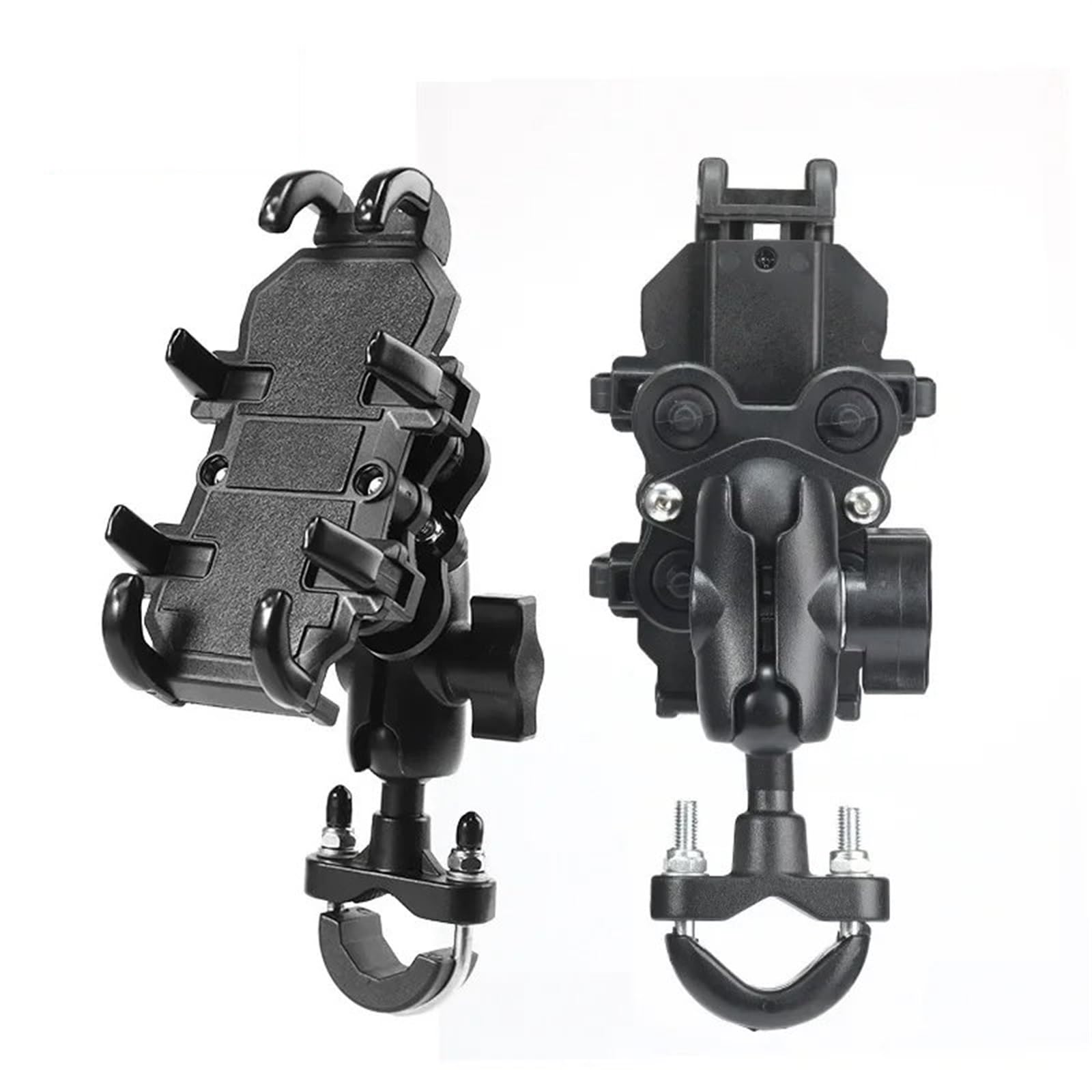 Support Telephone Velo Support Universel Téléphone Portable Moto Vélo Aluminium Support Antidérapant GPS Guidon Miroir Latéral Telephone Moto Rotation(NH)