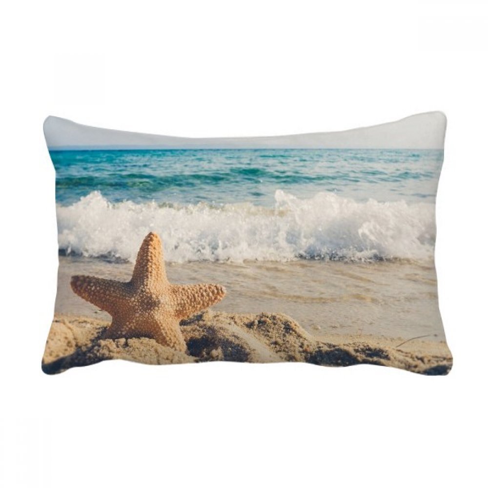 Cadeau jeter coussin plage pour décoration de canapé motif étoile de mer