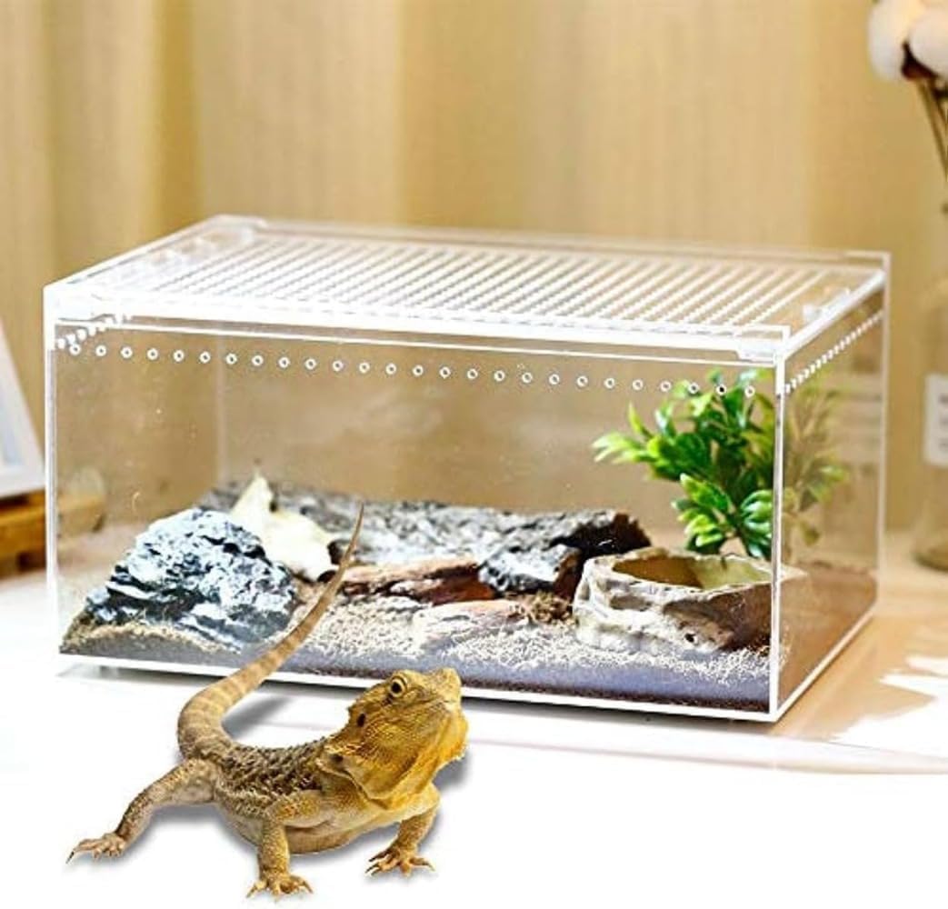 爬虫類ケージ90cmと両生類飼育箱/大型爬虫類用ワイド通気性隔離