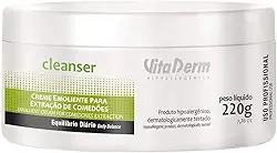 Vitaderm Creme Emoliente Para Extração De Comedões Cleanser 220G