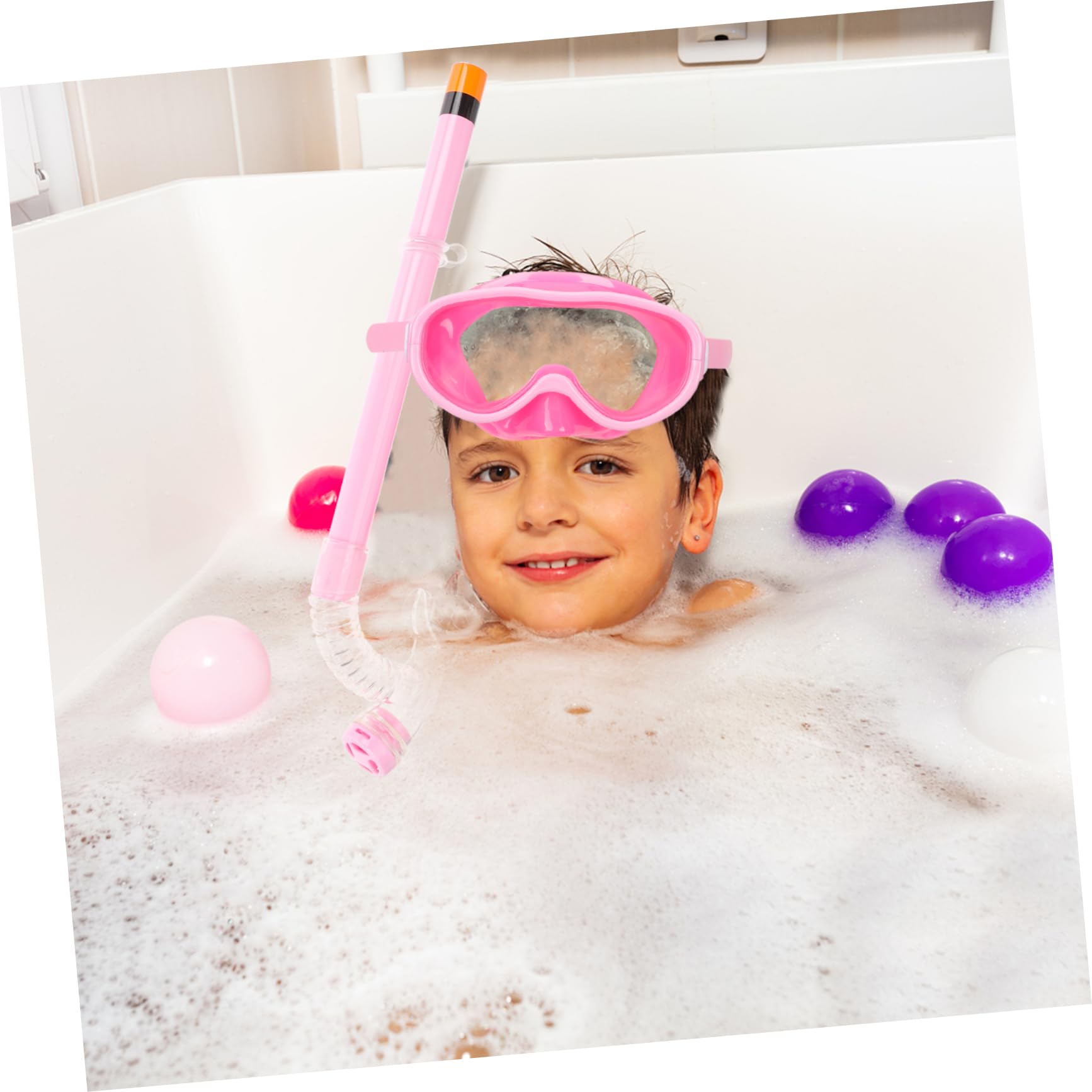 VANZACK 2juegos De Buceo para Equipo De De Gafas y Tubo Diseño Ergonómico De Alimenticio Anti- Cómodo para Piscina y Playa