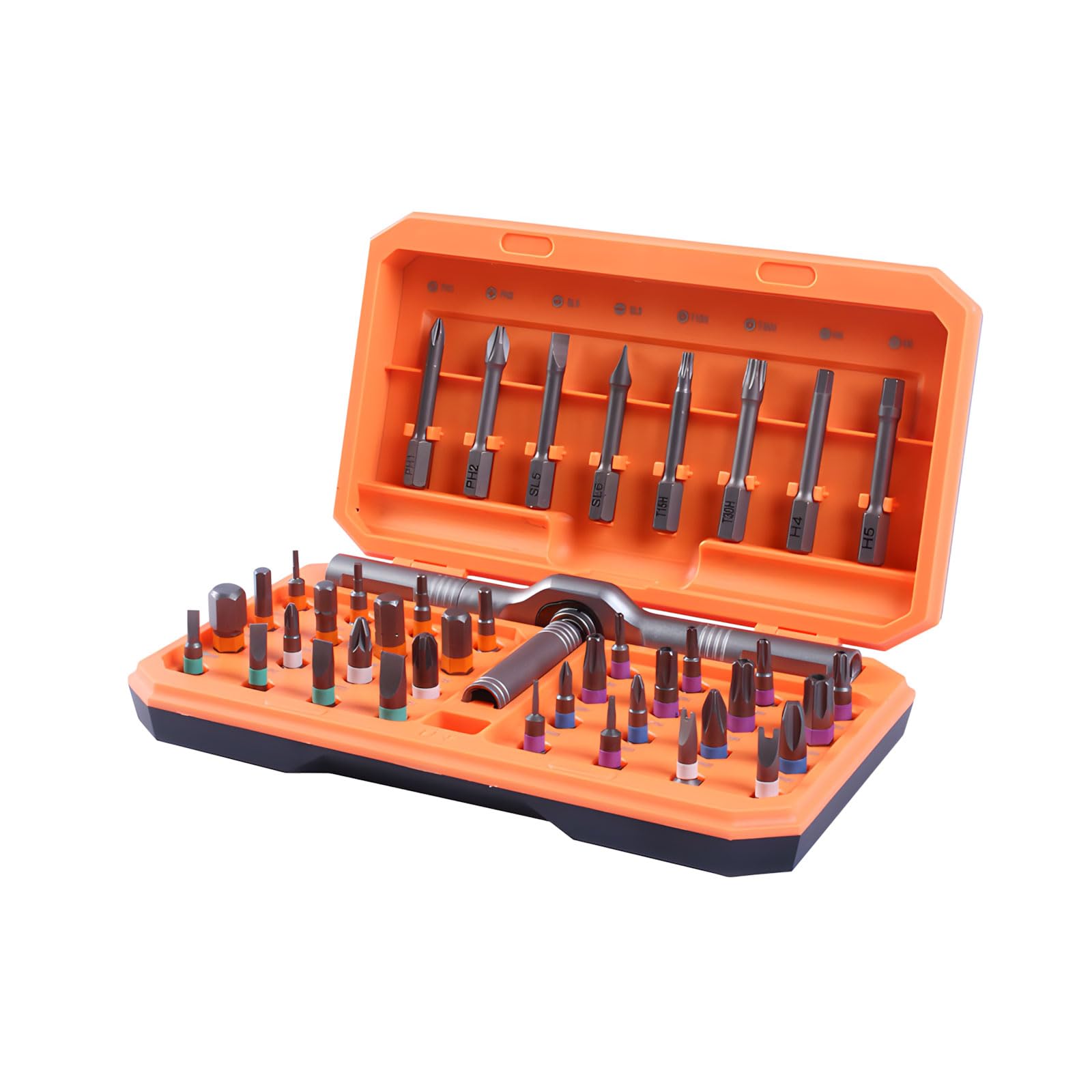 Sxrq A Flexible Screwdriver Set With 40 Bits Nd Ergonomic Handle For Small Electronics Maintenance Household Multipurpose Tool Set