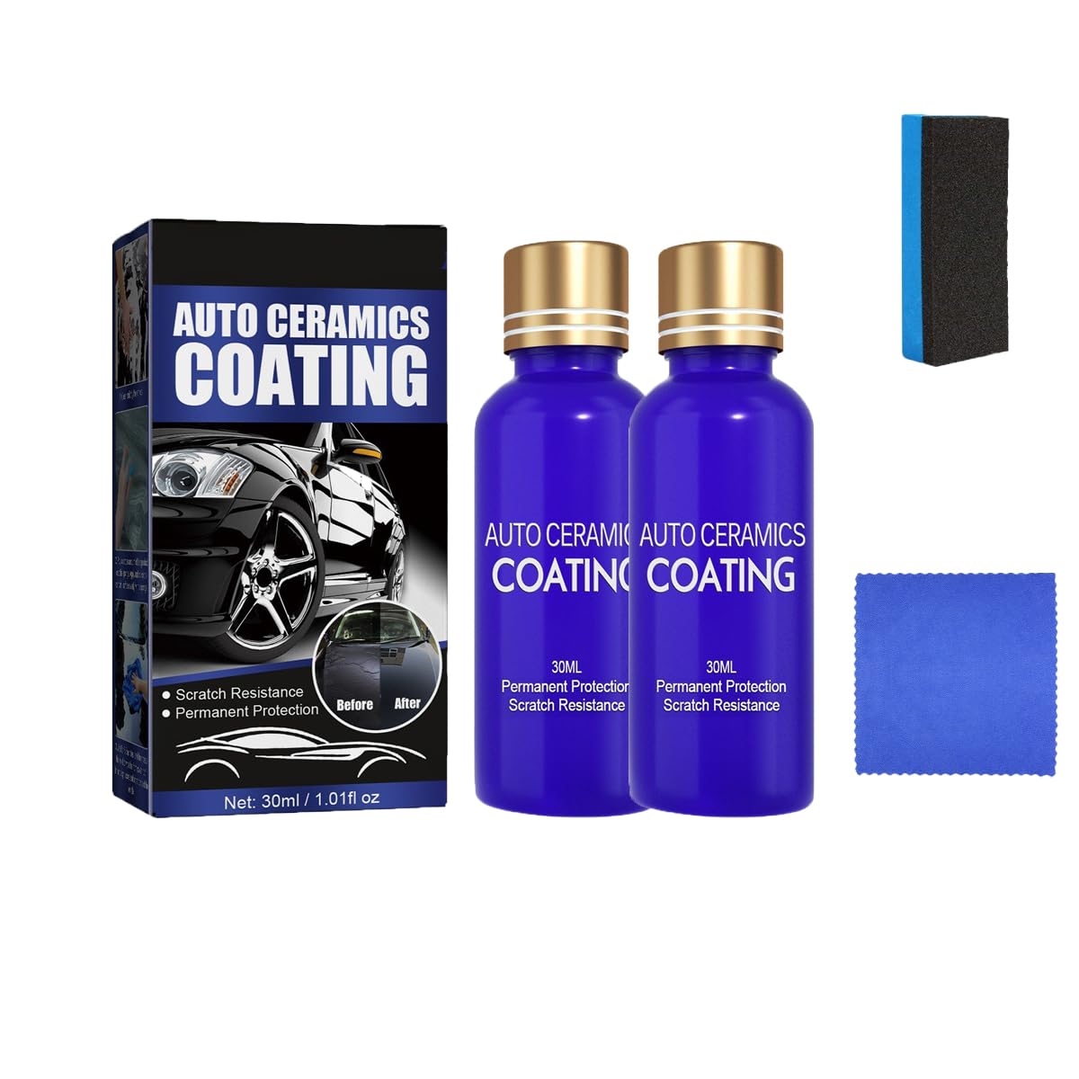 Micro-Molecule Crystal Coating Restoration Care Agent, Scratch Repair Auto Ceramics Coating for Car, Paint Maintenance Ceramic Spray Coating for Cars