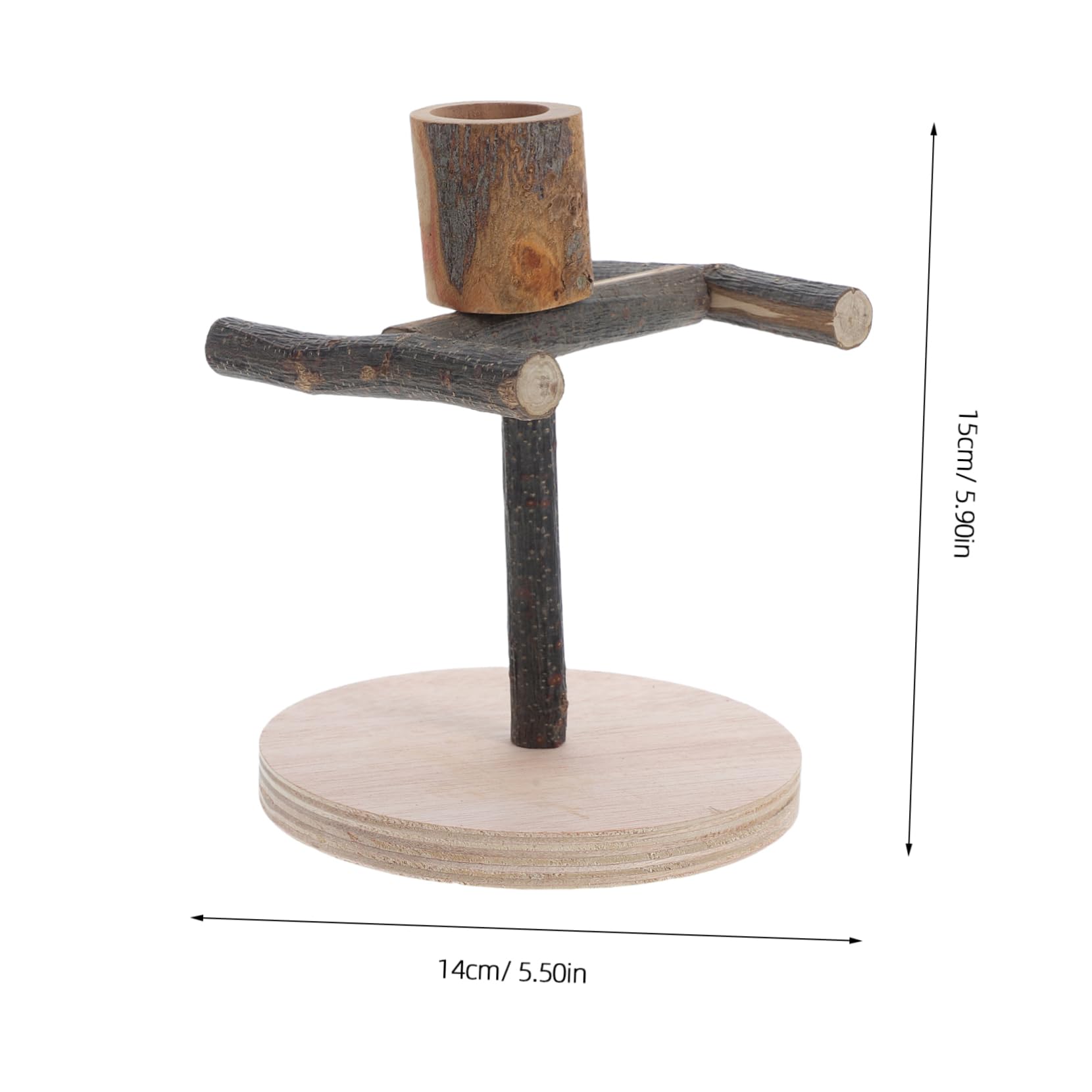 CIYODO Parrot Rack with Mini Playground Parrot Toys for Large Birds Bird Play Stands and Feeding Cup