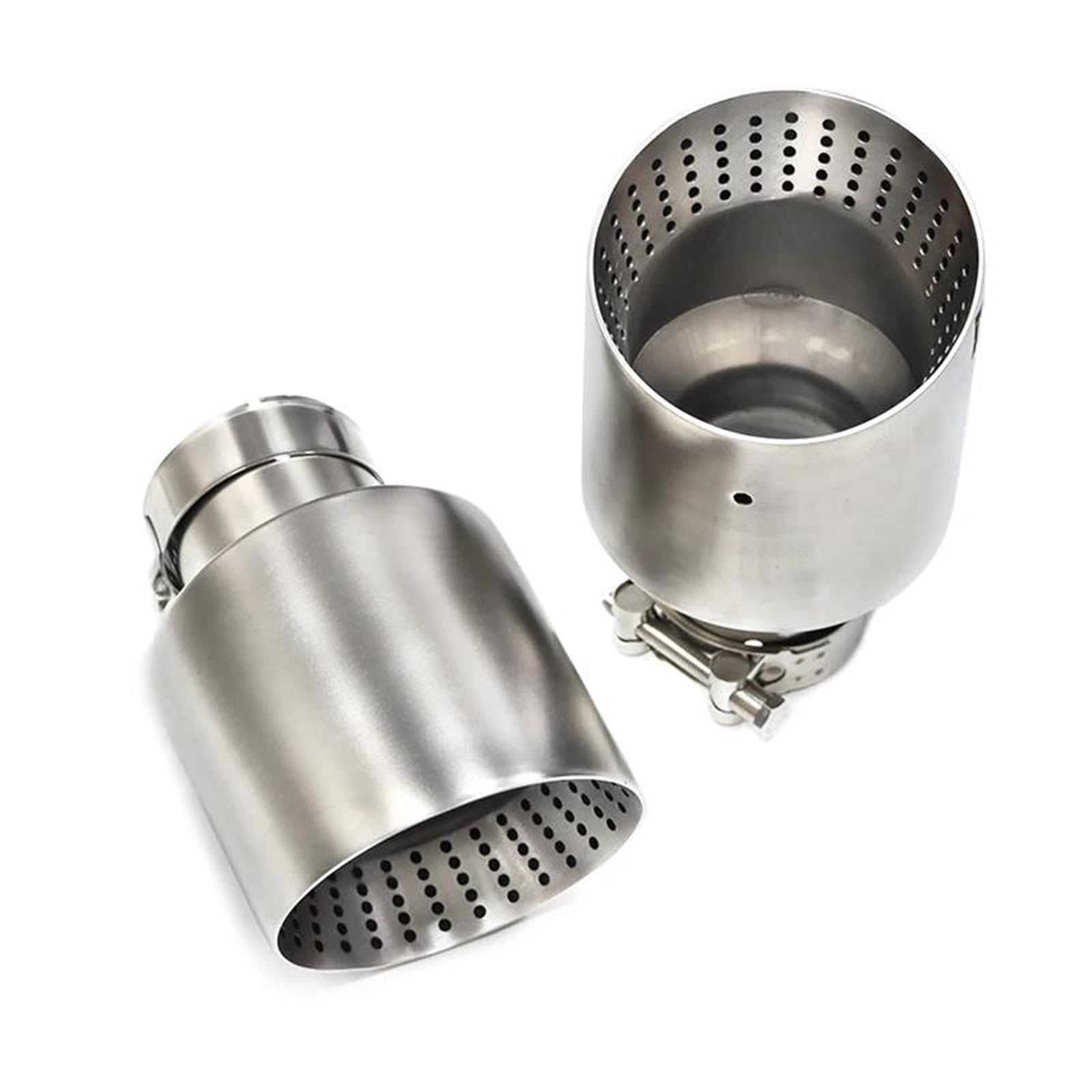 Dla Golfa 7 Dla Golfa R Dla GTI 54mm 60mm 63mm 1 Szt Matowa Stal Nierdzewna Końcówka Wydechu Samochodowego Układ Wydechowy Końcówka Tłumika(1 PCS ID63MM OD101MM)
