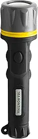 Tramontina 43757301, Lanterna Plástica Pilhas 2D, Lâmpada de Krypton Tensão 2.4V, Preto