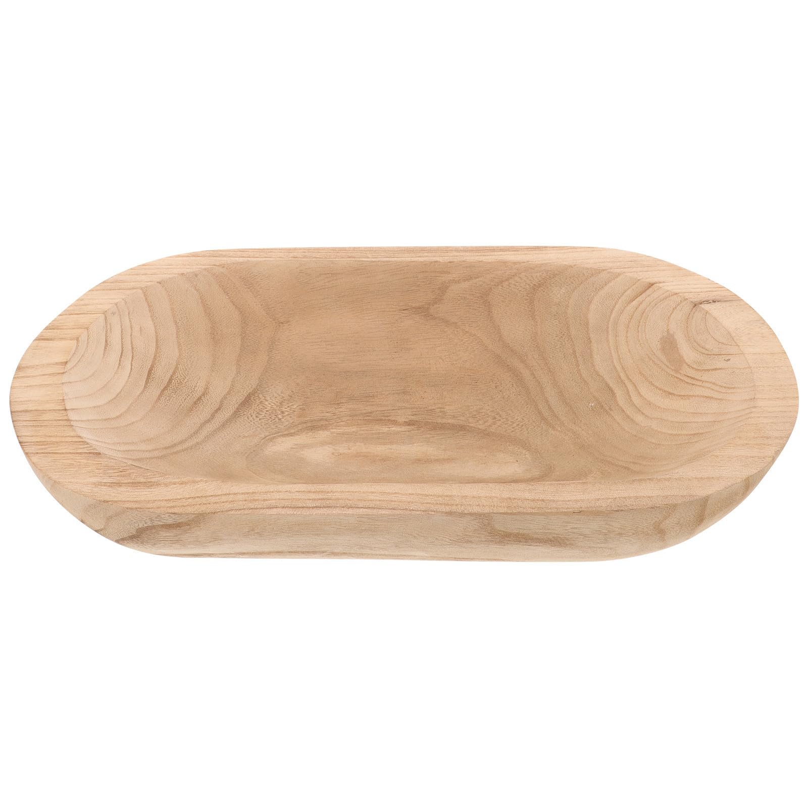 Bol en bois naturel pour usage alimentaire et centre de table FRCOLOR