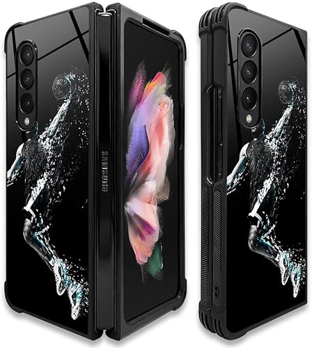 Funda compatible con Samsung Galaxy Z fold 3 5G, jugador de baloncesto 10 Galaxy Z fold 3 5G para niños y hombres, funda de TPU suave a prueba de