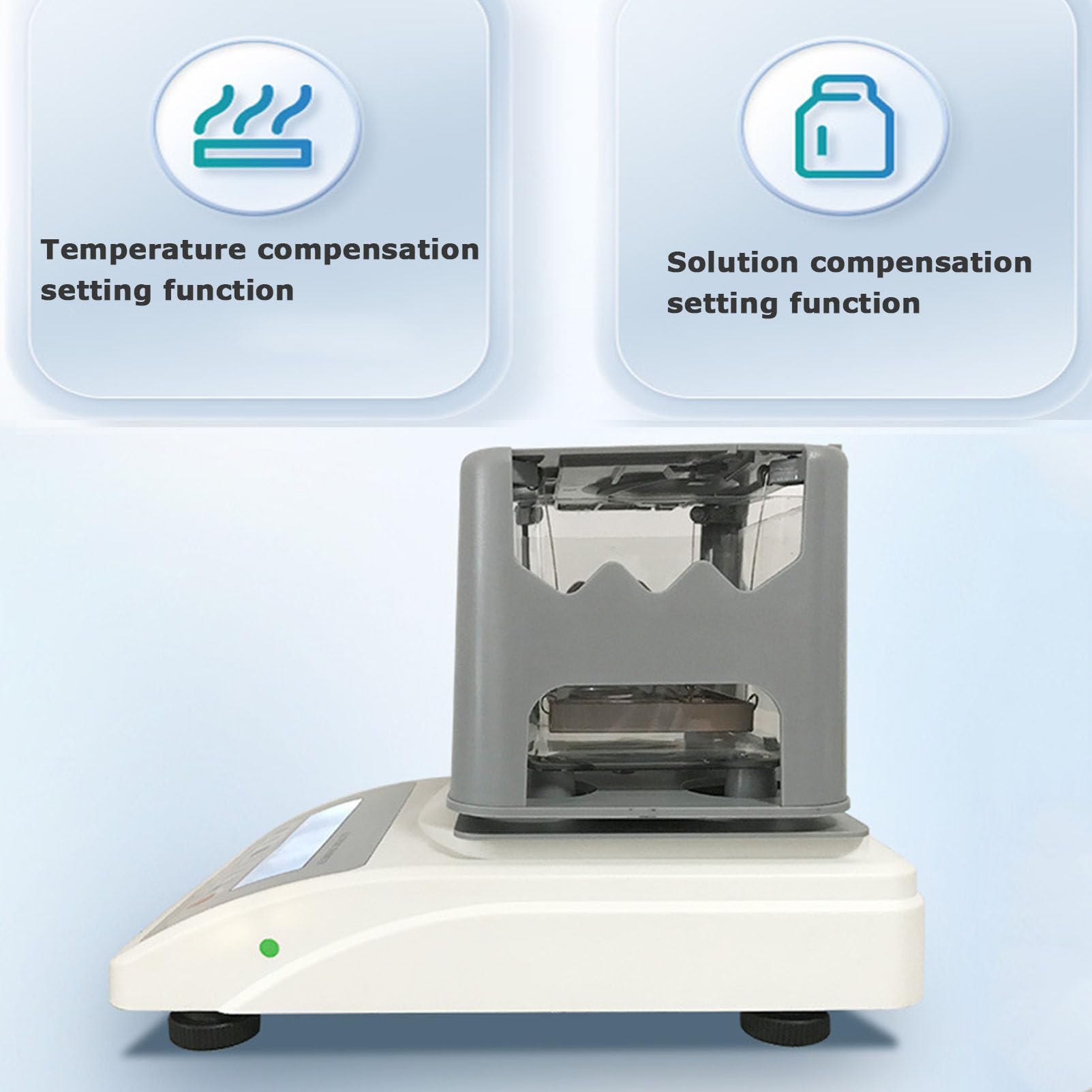 Medidor digital de densidad sólida, densímetro de alta precisión para metales preciosos, probador de pureza de oro y analizador de densidad para laboratorio industrial y pruebas gravimétricas