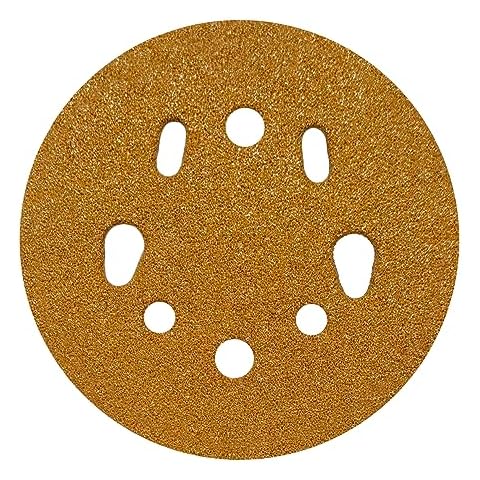 60 PCS 5 Inch Hook and Loop Sanding Discs - 60, 80, 100,120, 150, 220 Grit - 5" S andpaper Finishing Discs for Woodworking or Automotive Cover