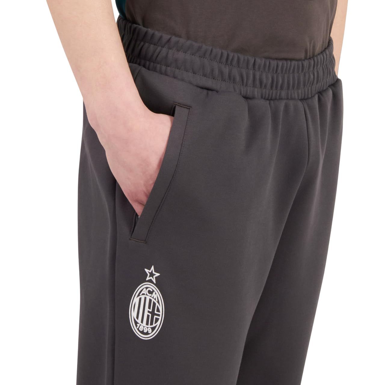 AC Milan 769342 FtblArchive Track Pants Trousers Men's Flat Dark Gray-Varsity Green M - Image 4
