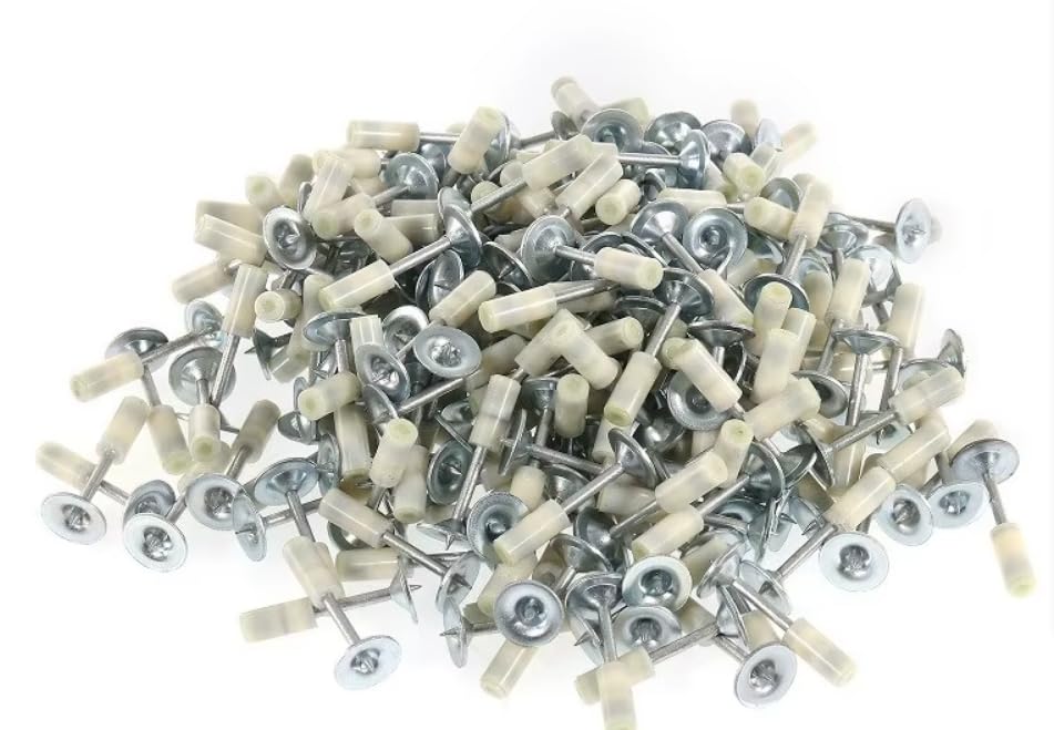 Round Nail Gun Kit, 200 Pieces, 42mm Nails, 7.3mm Diameter, for Mini Nail Gun