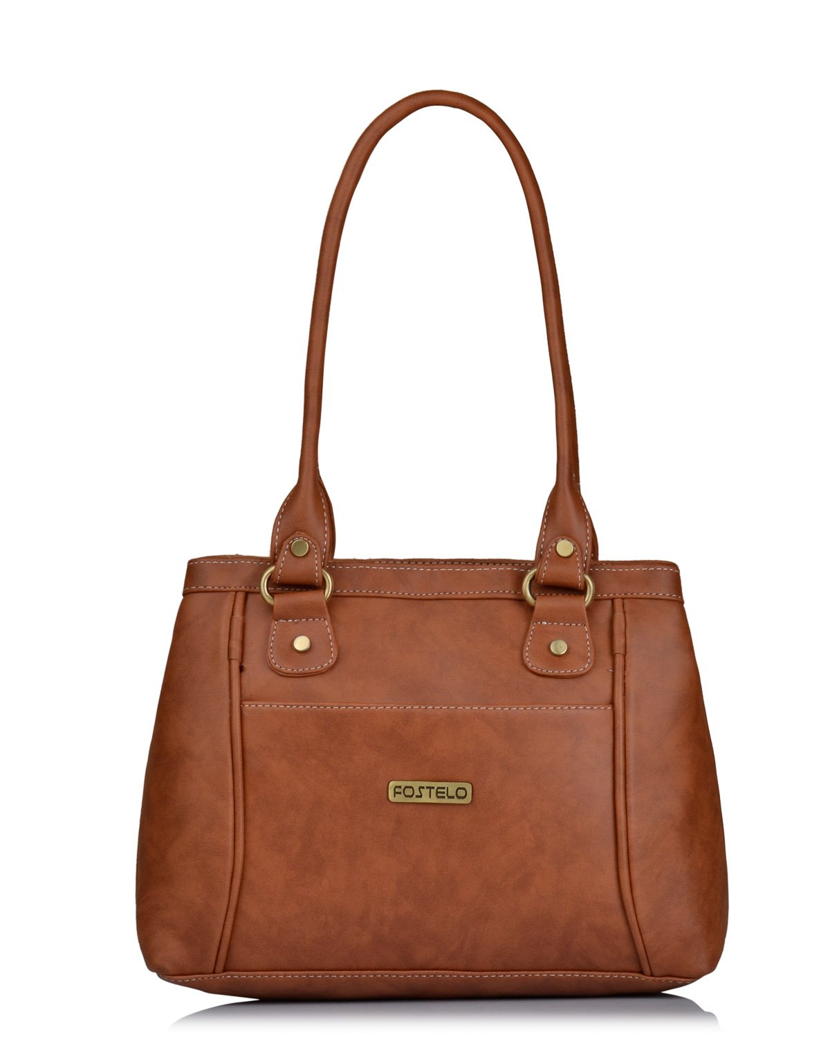 Fostelo Womens Vegan Leather Hynes Handbags Shoulder Hobo Bag Ladies Purse (Tan) (Medium) (B07CBJ6HRM) Amazon Price History, Amazon Price Tracker