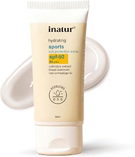 inatur Sports Sunscreen SPF 50 PA+++ | Outdoor Sunblock Lotion for Face & Body | Sweat & Water Resistant | Broad Spectrum Price In India