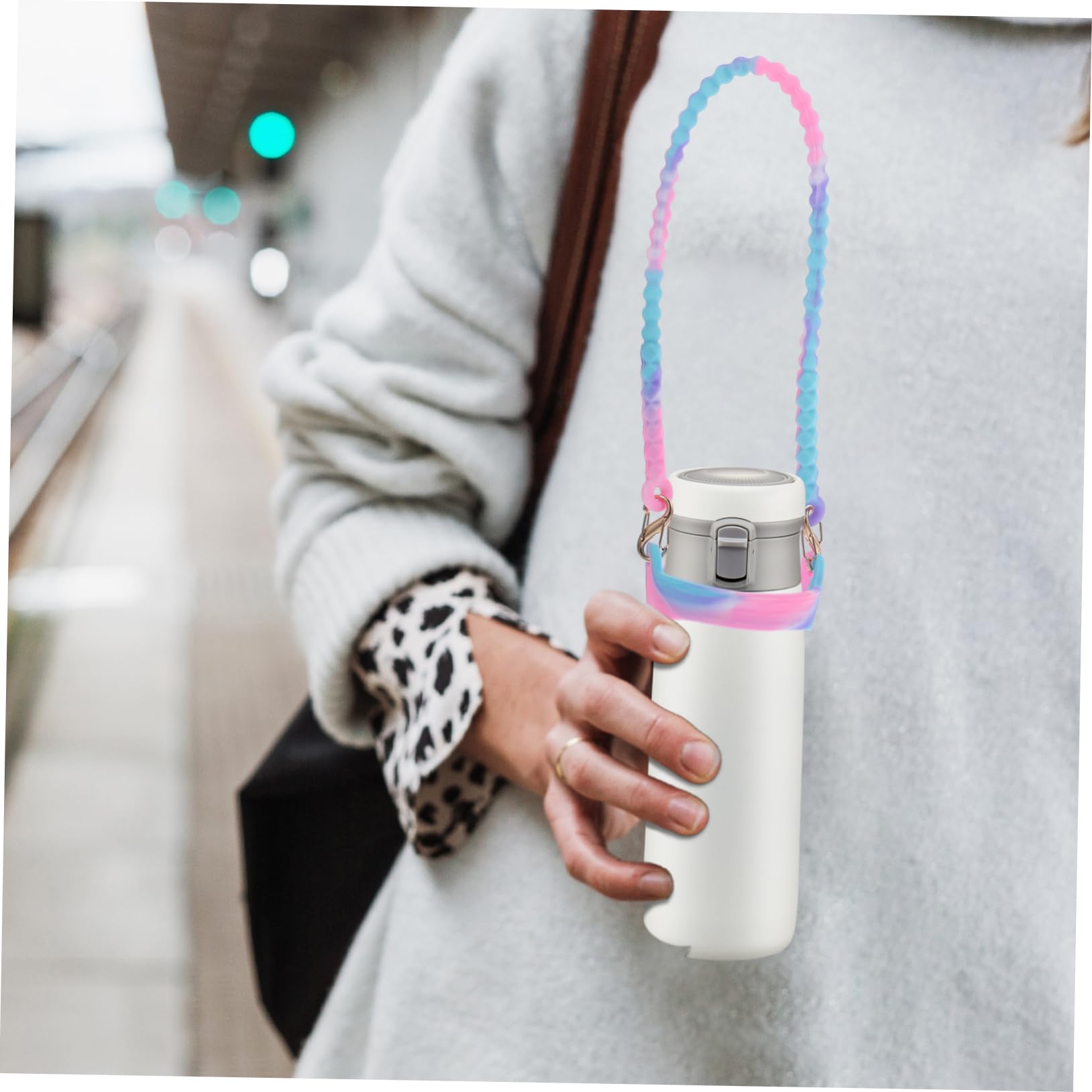 ibasenice Transport pour Bouteille Eau De Support Portable avec Ajustable pour Activités De Plein Air pour Randonnée Camping